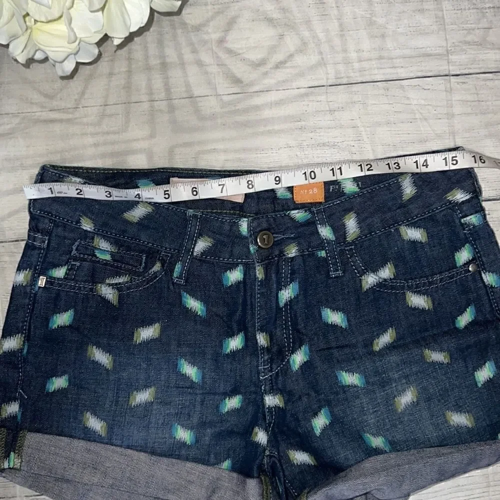 Anthropologie | Anthro Pilcro & the Letterpress Stet Art Brushstroke Print Short - Picture 4 of 7